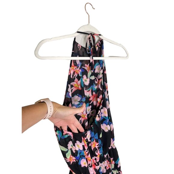 Show Me Your Mumu Hammock Halter Dress Size Medium Honolumu Tropical Floral - Picture 6 of 9